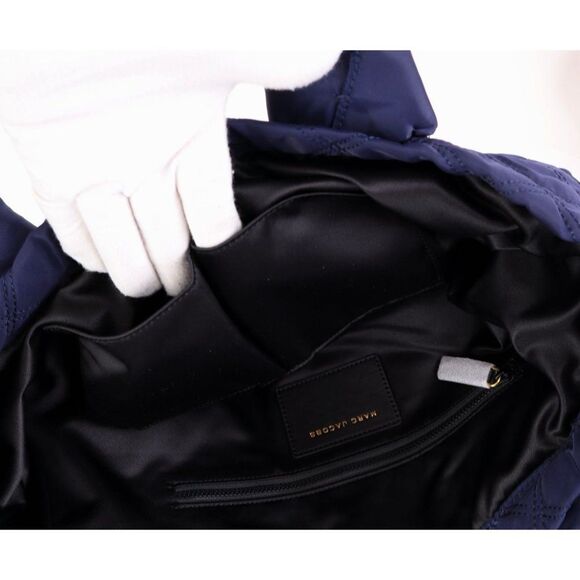 NWT Marc Jacobs NYLON QUILTED Large Bag Tote MIDNIGHT BLUE - Picture 9 of 12